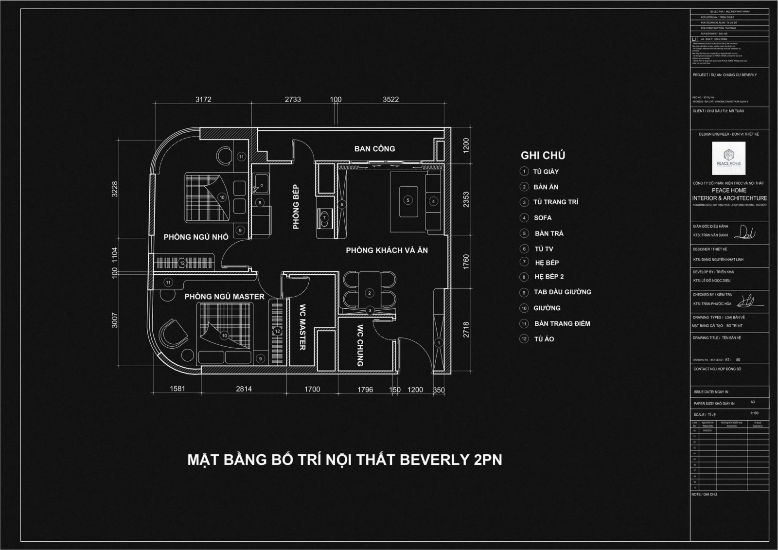 Mặt bằng căn hộ 2 phòng ngủ Beverly Vinhomes Grand Park